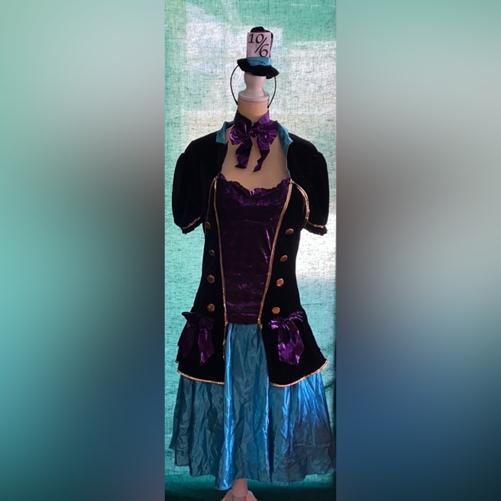 🎃 Halloween Costume Sexy Miss Mad Hatter 🎩 Plus Size 18-20